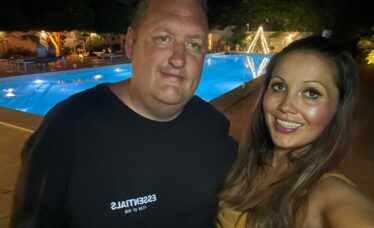 Danny Malin on holiday at a health spa