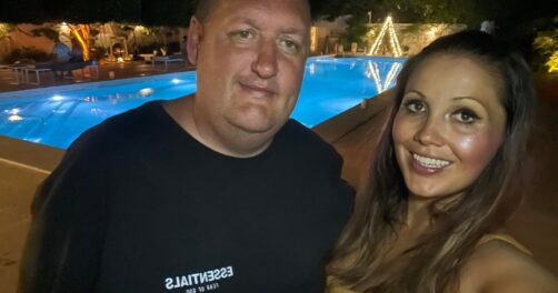 Danny Malin on holiday at a health spa