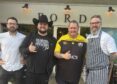 Matt Healey of Ford, Ilkley with Danny Malin and Kalani