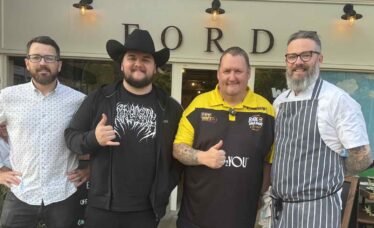 Matt Healey of Ford, Ilkley with Danny Malin and Kalani