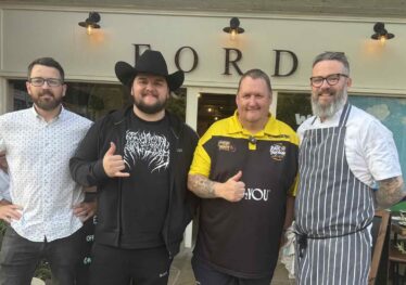 Matt Healey of Ford, Ilkley with Danny Malin and Kalani