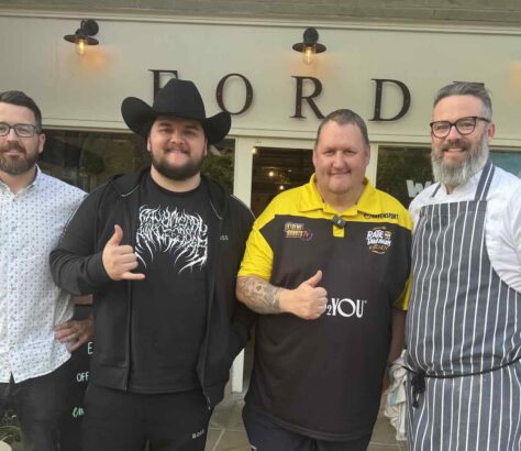 Matt Healey of Ford, Ilkley with Danny Malin and Kalani