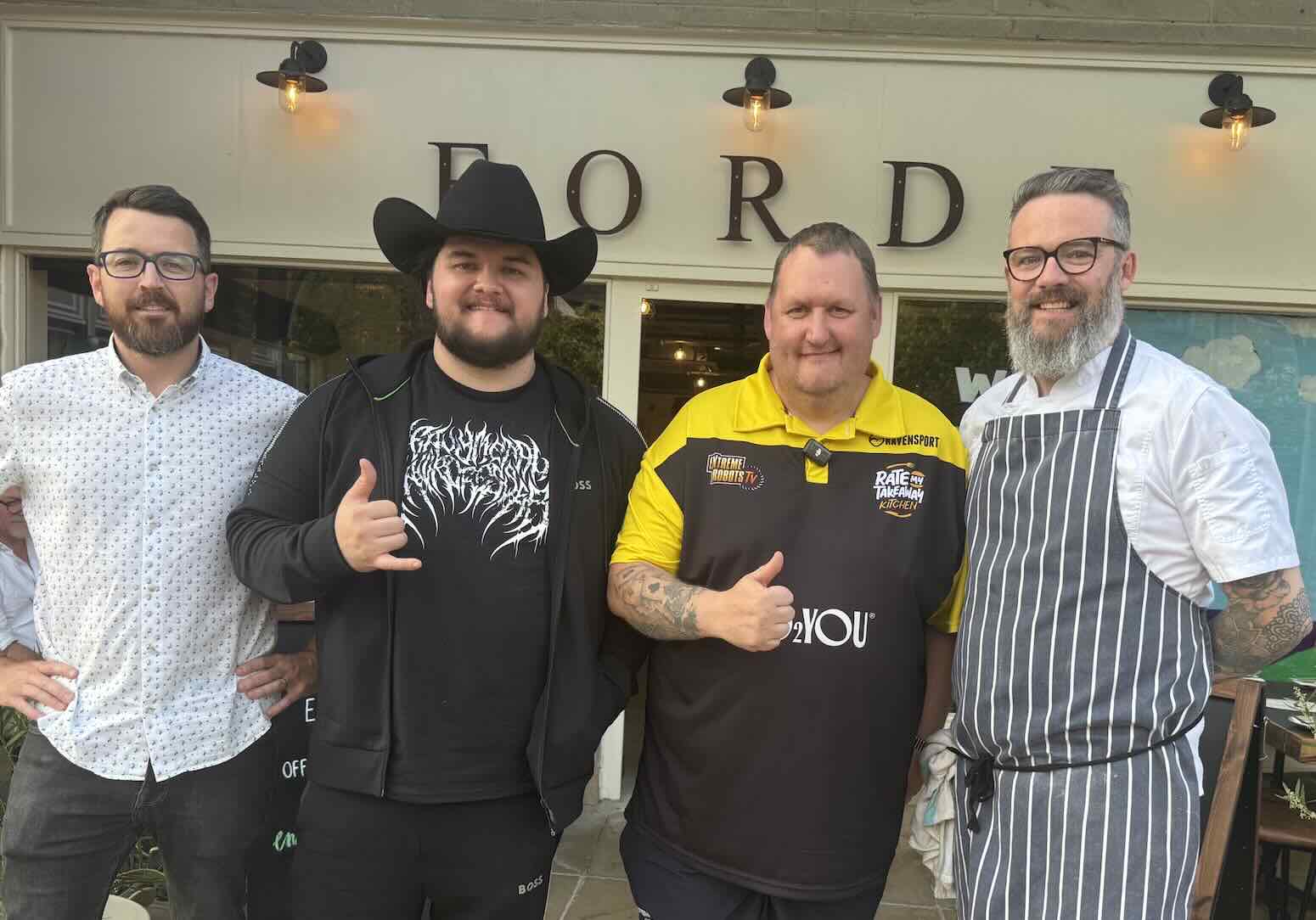 Matt Healey of Ford, Ilkley with Danny Malin and Kalani